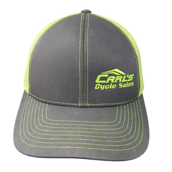 Carl's Cycle Sales Snapback Mesh Back Trucker Hat Multi One Size Adjustable - Picture 1 of 10